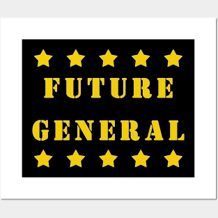 Future General 5 Star Military Kids Gift. Posters and Art